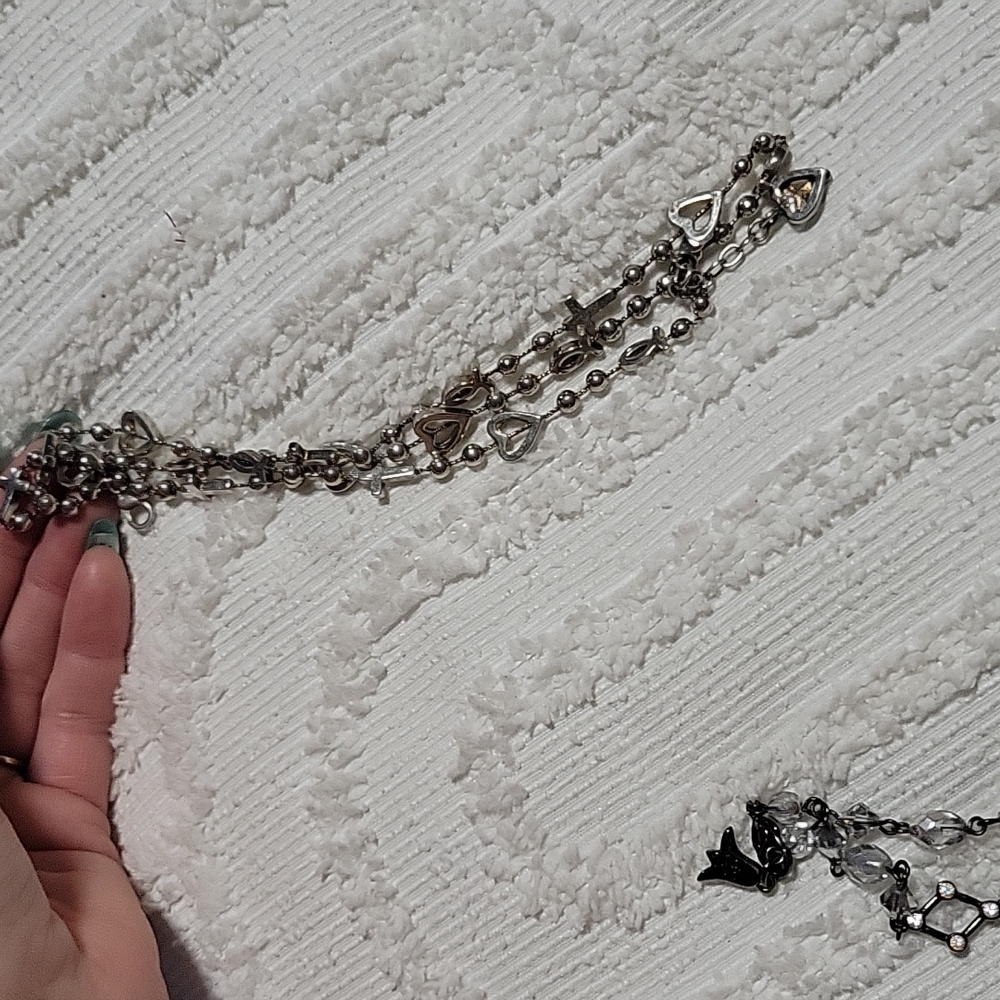 PD heart cross ✝️ bracelet
